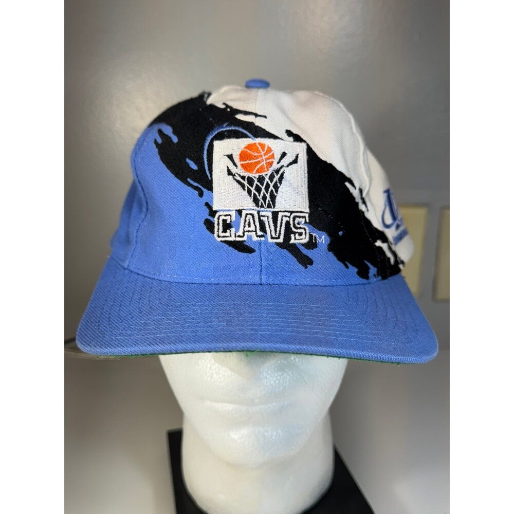Vintage Cleveland Cavaliers Logo Athletic Splash Snapback Hat Cap NBA Basketball